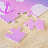 Drijvende verankers, droomscenery Kinderen Legpuzzel (Zijkant)