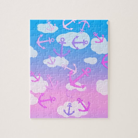 Drijvende verankers, droomscenery Kinderen Legpuzzel (Verticaal)
