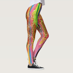 Drijvende verf leggings