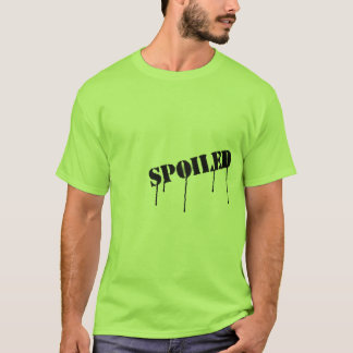 Drijvende verf "Spoiled" T-shirt