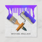 Drijvende verfwerken Professionele verf Vierkante Visitekaartje (Voorkant)