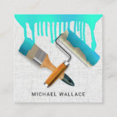 Drijvende verfwerken Professionele verf Vierkante Visitekaartje (Voorkant)