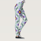 drijvende vierpuntensterren met meerdere kleuren leggings (Rechts)