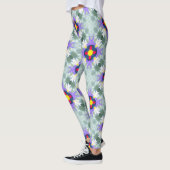 drijvende vierpuntensterren met meerdere kleuren leggings (Links)
