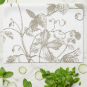Drijvende vijn botanische theekdoek theedoek (Gevouwen)