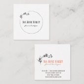 Drijvende visitekaartje voor takontwerp (Voorkant / Achterkant)