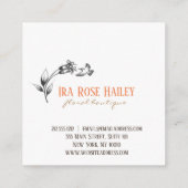 Drijvende visitekaartje voor takontwerp (Achterkant)