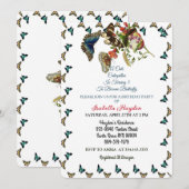 Drijvende vlinderdag, kleurrijk kaart (Voorkant / Achterkant)