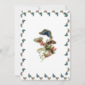 Drijvende vlinderdag, kleurrijk kaart (Achterkant)