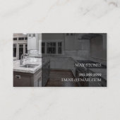 Drijvende vloer, tegeldoppen, graniet graniet visitekaartje (Achterkant)