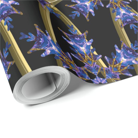 Drijvende vlokken in Knight Cadeaupapier (Rol Hoek)