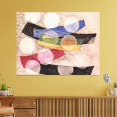 Drijvende vormen, abstracte kunst, canvas afdruk (Insitu (Woonkamer))