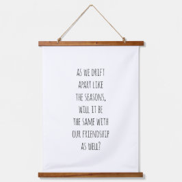 Drijvende wandtapijten buiten hout hangend wandkleed