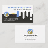 Drijvende Wandverf Rollpenseel Verfpagina Startpag Visitekaartje (Voorkant / Achterkant)