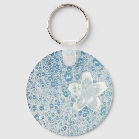 Drijvende waterLily Sleutelhanger (Voorkant)