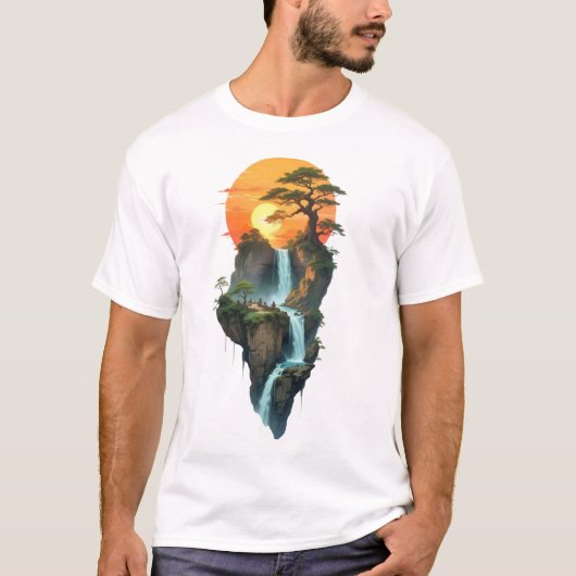 drijvende waterval t-shirt (Voorkant)