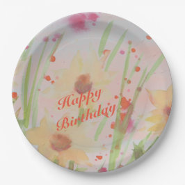 Drijvende Waterverf Ontworpen papierproducten Papieren Bordje