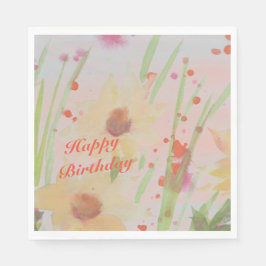 Drijvende Waterverf Ontworpen papierproducten Servetten