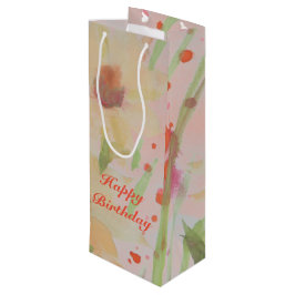 Drijvende Waterverf Ontworpen papierproducten Wijn Cadeautas