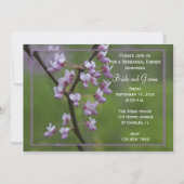 Drijvende weduwenbomen repetitie binnenste uitnodi kaart (Voorkant)