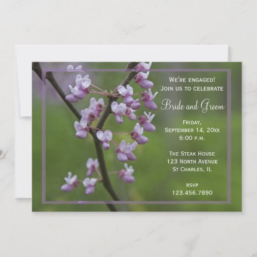 Drijvende weduwenbomen Uitnodiging van de Partij v (Voorkant)