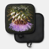 Drijvende Wereldbol Artichoke Botanisch Pannenlap (Voorkant / Achterkant)