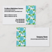 Drijvende wijnstok Abstracte retro Visitekaartje (Voorkant / Achterkant)