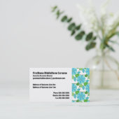 Drijvende wijnstok Abstracte retro Visitekaartje (Staand voorkant)