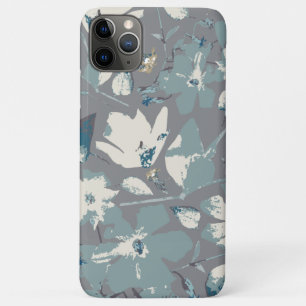 Drijvende wijnstokken Grijze blauwe crème - Floren Case-Mate iPhone Case