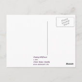 Drijvende wilde bloem briefkaart (Achterkant)