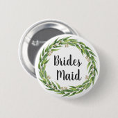 Drijvende wilde olievlek Wreate Bridesmaid Ronde Button 5,7 Cm (Voorkant /achterkant)