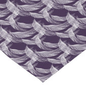 Drijvende witte veren korte tafelloper (Hoek)