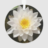 Drijvende Witte Waterlelie Lotus Ornament (achterkant)