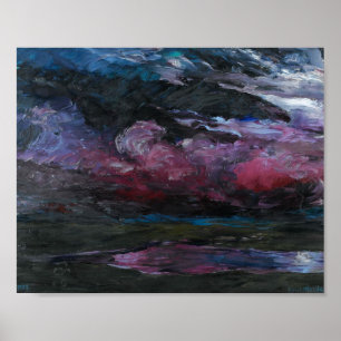Drijvende Wolken met Slecht Weer Emil Nolde Poster