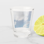 Drijvende wolken shot glas (Achterkant)