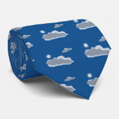 Drijvende wolken stropdas (Opgerold)