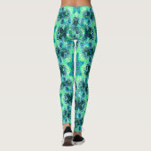 Drijvende Zeeen bloemen"... Leggings (Achterkant)