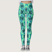 Drijvende Zeeen bloemen"... Leggings (Voorkant)