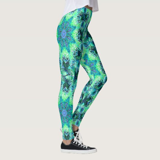 Drijvende Zeeen bloemen"... Leggings (Rechts)