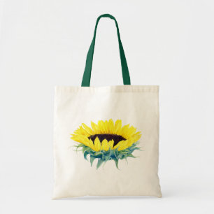 Drijvende zonnebloem tote bag