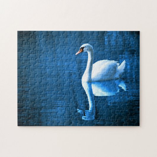 Drijvende Zwaan Jigsaw Puzzel (Horizontaal)