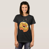 Drilkoord Donut Chocolade Voedsel Grafisch T-shirt (Voorkant volledig)