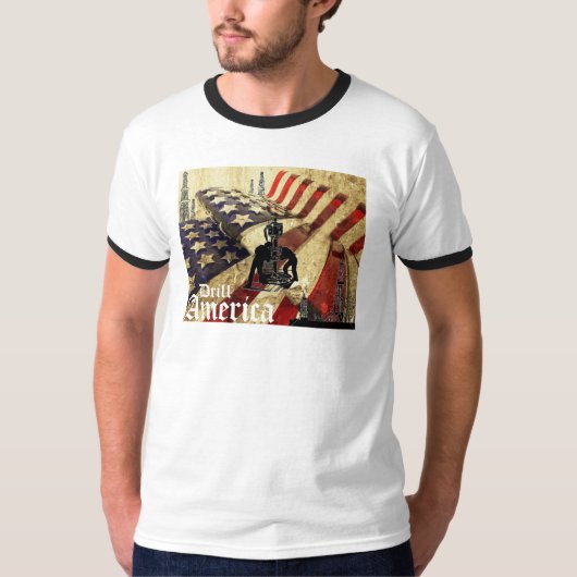 Drill America,  vlag T-shirt (Voorkant)