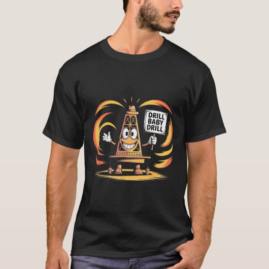 Drill Ba Trump Funny Meme Hhh T-shirt (Voorkant)