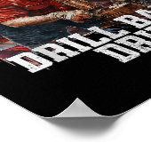 Drill Baby Drill Amerikaans 2025 Trump President Poster (Hoek)