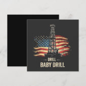Drill Baby Drill Amerikaanse Trump Energie Economi Feestdagenkaart (Voorkant / Achterkant)