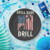 Drill Baby Drill Amerikaanse Trump Energie Economi Papieren Bordje (Feest)