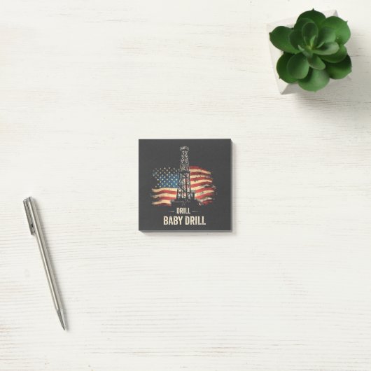 Drill Baby Drill Amerikaanse Trump Energie Economi Post-it® Notes (Kantoor)