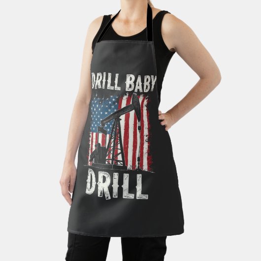 Drill Baby Drill Amerikaanse Trump Energie Economi Schort (Insitu)