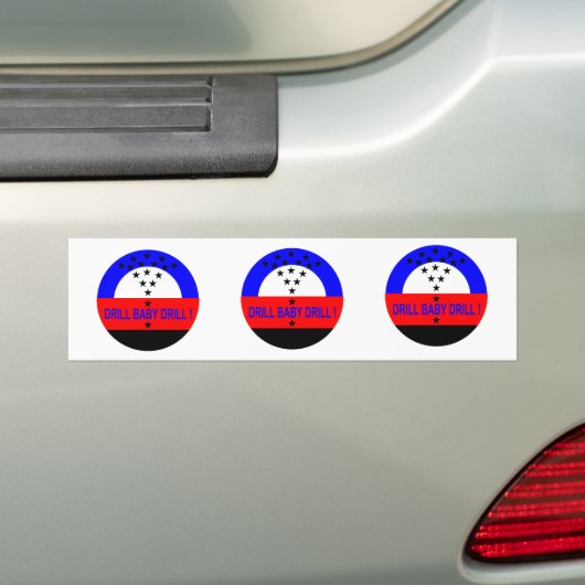 DRILL BABY DRILL. BUMPERSTICKER (Op auto)